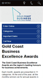 Mobile Screenshot of goldcoastbusinessawards.com.au