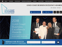 Tablet Screenshot of goldcoastbusinessawards.com.au